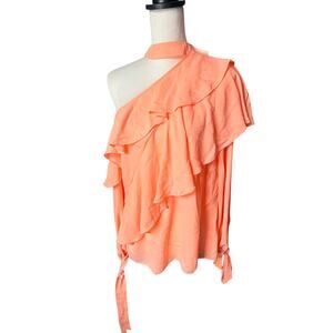 ASOS Orange Top Size 6 Long Sleeve